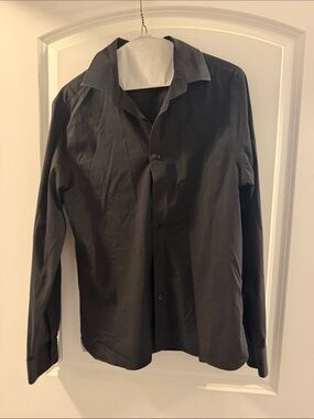 Van Heusen Men’s Black Button-Front Shirt Jacket